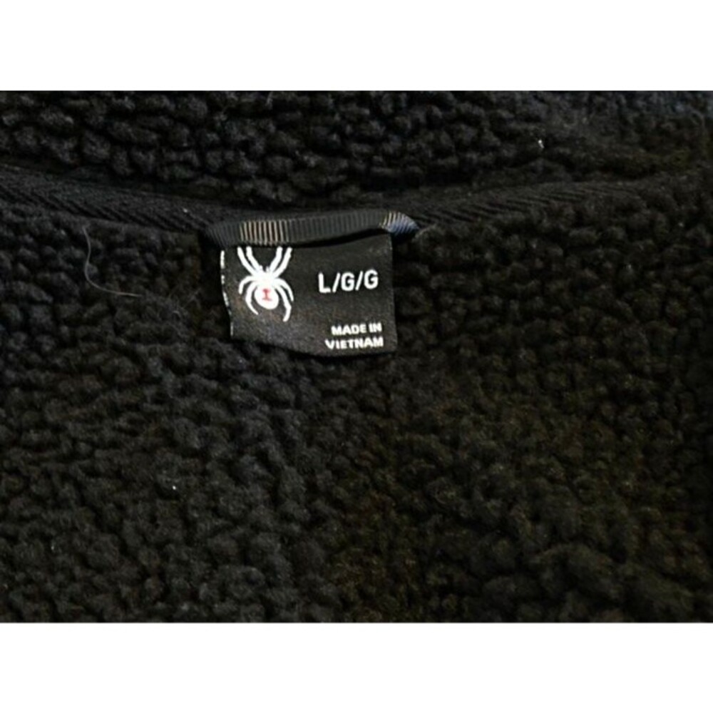 SPYDER Stellar Black Red Sherpa Lined Heavy Men's Jacket LARGE NWOT - Picture 4 of 5
